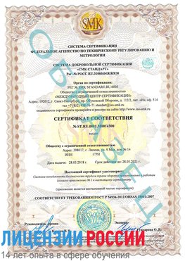 Образец сертификата соответствия Беслан Сертификат OHSAS 18001